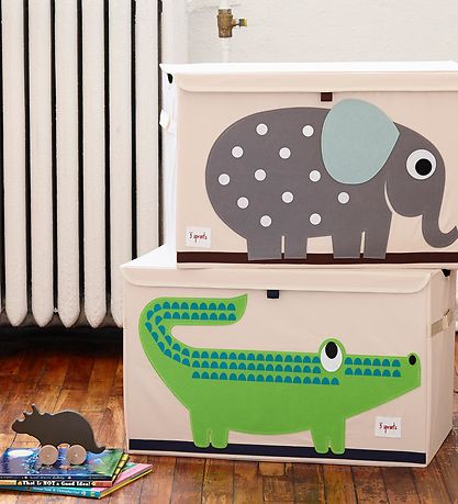 3 Sprouts Storage Box - 38x61x37 - Crocodile
