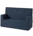 by KlipKlap Sofa - Kids - 100 cm - Dark Blue/Black