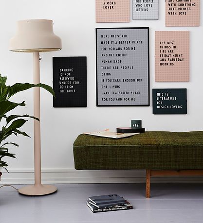 Design Letters Tavle - A2 - Mørk Grå