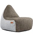 SACKit Beanbag - Cobana Lounge Chair - 96x80x70 cm - Brun/Vit