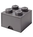 LEGO® Storage Storage Drawer - 4 Stud - 25x25x18 - Dark grey