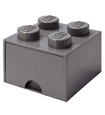 LEGO® Storage Storage Drawer - 4 Stud - 25x25x18 - Dark grey