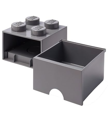 LEGO® Storage Storage Drawer - 4 Stud - 25x25x18 - Dark grey