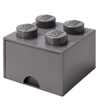 LEGO® Storage Storage Drawer - 4 Stud - 25x25x18 - Dark grey