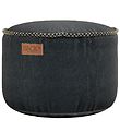 SACKit Pouf - Canvas Pouf - 50x35 cm - Black