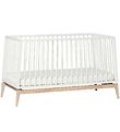 Leander Luna Crib - 140x70 - White/Oak