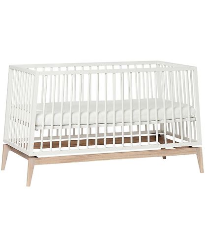 Leander Luna Crib - 140x70 - White/Oak