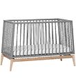 Leander Luna Crib - 120x60 - Grey/Eg