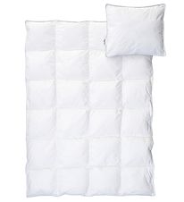 BabyDan Sæng/Koddi - Junior - 40x45/100x140 - Microfiber - Hvítt