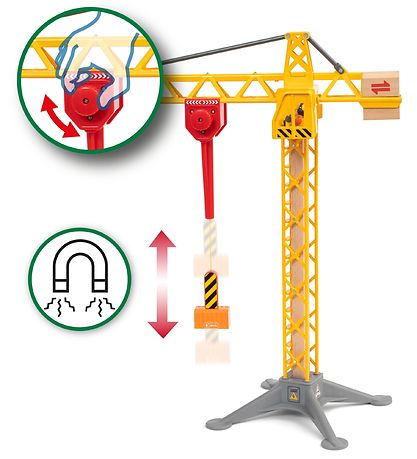 BRIO Construction crane w. Light - 5 Parts - Yellow 33835