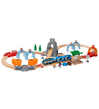BRIO Lestarbraut - Action Tunnel Travel Setja - 37 Partar 33972