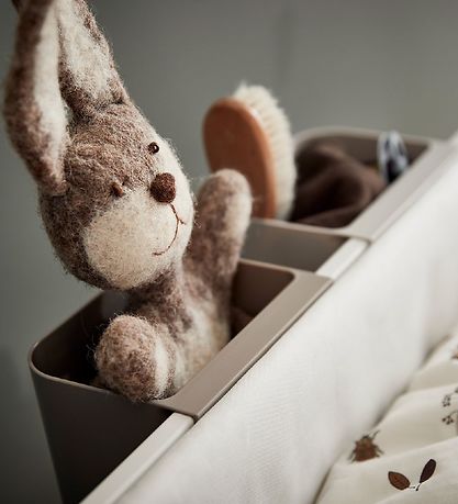 Leander Storage Boxes - 3 pcs./2 Short Rails - Cappuccino