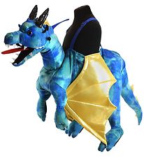 Den Goda Fen Kostüm - Drache - Ride Ein - Blau