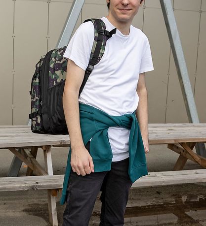Jeva School Backpack - Supreme - Green Camo