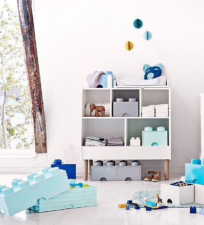 LEGO® Storage Storage Box - 8 Stud - 50x25x18 - Aqua Compare