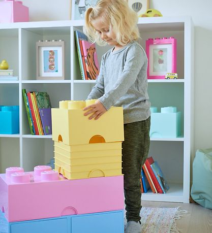 LEGO® Storage Storage Box - 4 Knobs - 25x25x18 - Cool Yell