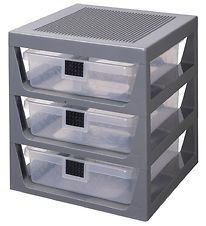 LEGO® Storage Storage w. 3 drawers - 32x34x37 - Grey
