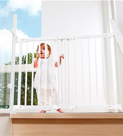 BabyDan Safety Grille Grille - Wood - Flexifit - White