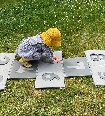 BabyDan Schuimrubberen vloer - Jump & Play - Assorti - Grijs