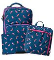 LEGO® School Backpack w. Gymsack/Pencil Case - Parrot - Blue