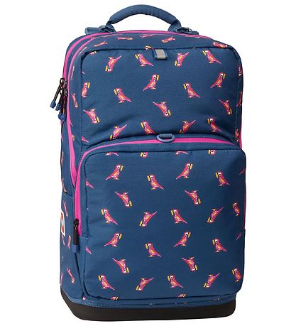 LEGO® Schooltas m. Sporttas/Etui - Papegaai - Blauw