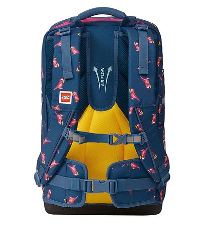 LEGO® Schooltas m. Sporttas/Etui - Papegaai - Blauw
