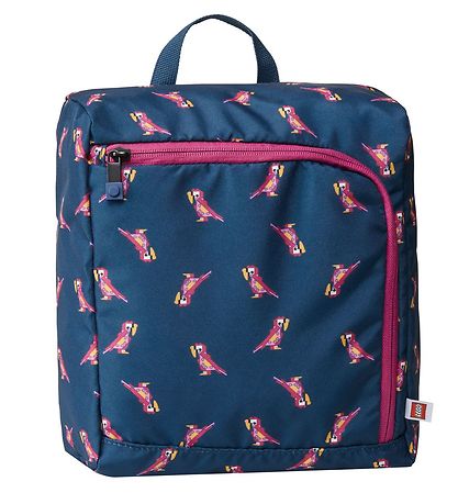 LEGO® Schooltas m. Sporttas/Etui - Papegaai - Blauw