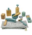 by ASTRUP Shaving Set - 8 Parts - Wood