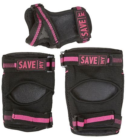 Save My Bones Protection Set - Black/Pink