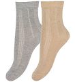 Minymo Nilkkasukat - 2 kpl - Pale Gold/Hopea