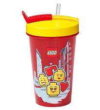 Gourde av. Paille LEGO® Storage - 500 ml - Iconic Fille - Bri