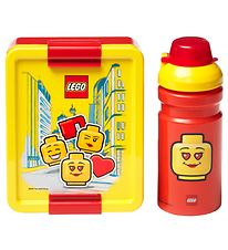 Boîte à Repas/Gourde LEGO® Storage - Iconic Fille - Rouge/Jaune