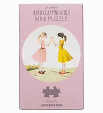 Vissevasse Puzzlespiel - Mini - 11x11 cm - Hand-Clapping Girls