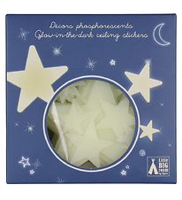 Djeco Wanddeko - 65 st. - Fluoreszierend Sternen