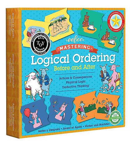 Eeboo Pussel - Lek och Lär - Logisk Ordning