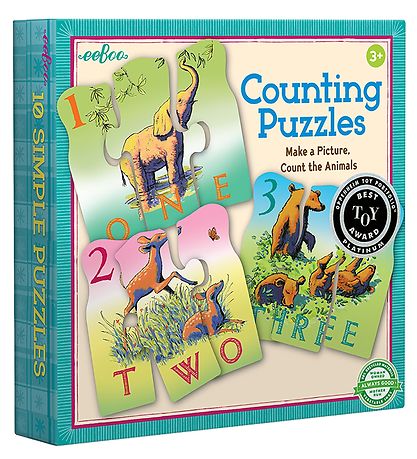 Eeboo Puzzle - Play and Learn - Count An Animal In English