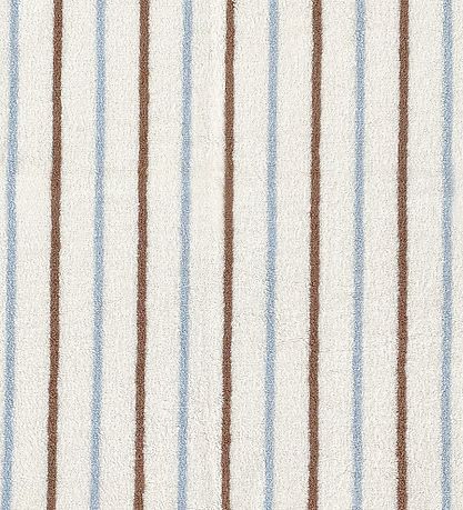 OYOY Barnahandklæði - 100x100 cm - Raita - Karamellu/Ice Blue