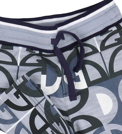 Dolce & Gabbana Sweatshorts - Grijs/Blauw m. Logo's