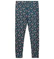 Hust and Claire Leggings - Ludo - Viscose/Bamboe - Navy m. Bloem