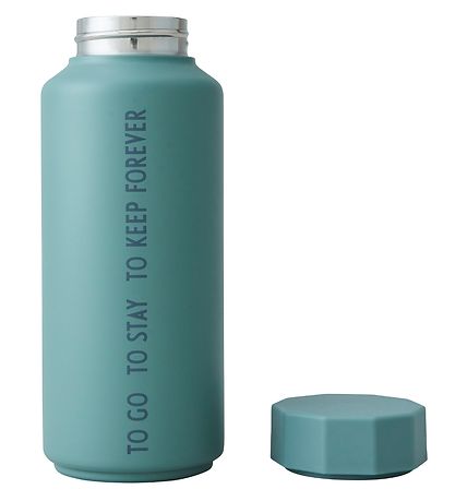 Design Letters Thermo Bottle - To Go - 500ml - Green w. Text