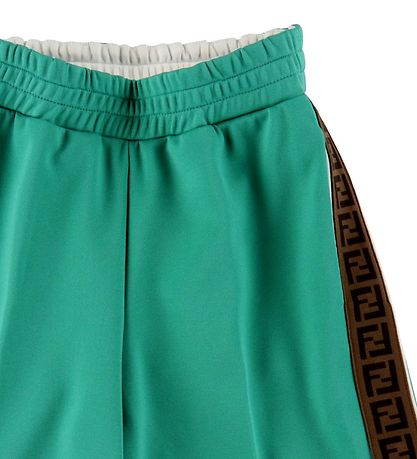 Fendi Shorts - Grön m. Logoband