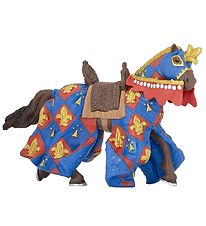 Papo Blå Riddarhäst - Fleur De Lys - H: 9 cm