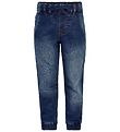 Minymo Trousers - Stretch Loose Fit - Blue Denim