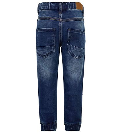 Minymo Bukser - Stretch Loose Passform - Blå Denim