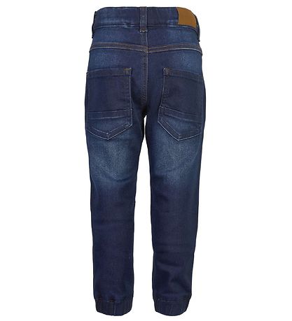 Minymo Bukser - Stretch Loose Passform - Mørkeblå Denim