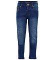 Minymo Housut - Stretch Slim Fit - Sininen Denim