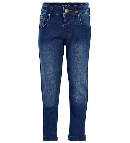 Minymo Trousers - Stretch Slim Fit - Blue Denim