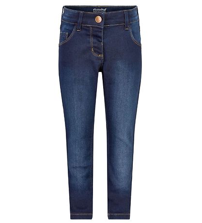 Minymo Broek - Stretch Slim Fit - Donkerblauw Denim