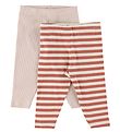Minymo Leggings - 2-pack - Canyon Rose