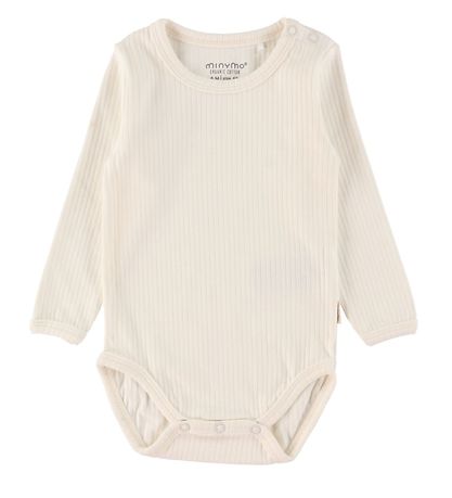 Minymo Bodysuits l/s - Rib - 2-Pack - Amber Gold